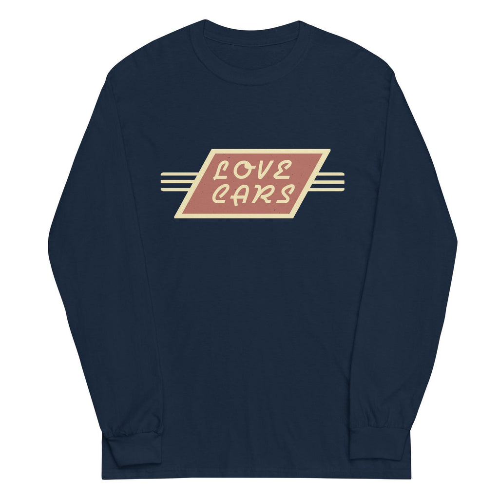 Love Cars Shirt car lover gift retro cars mens long sleeve tshirt