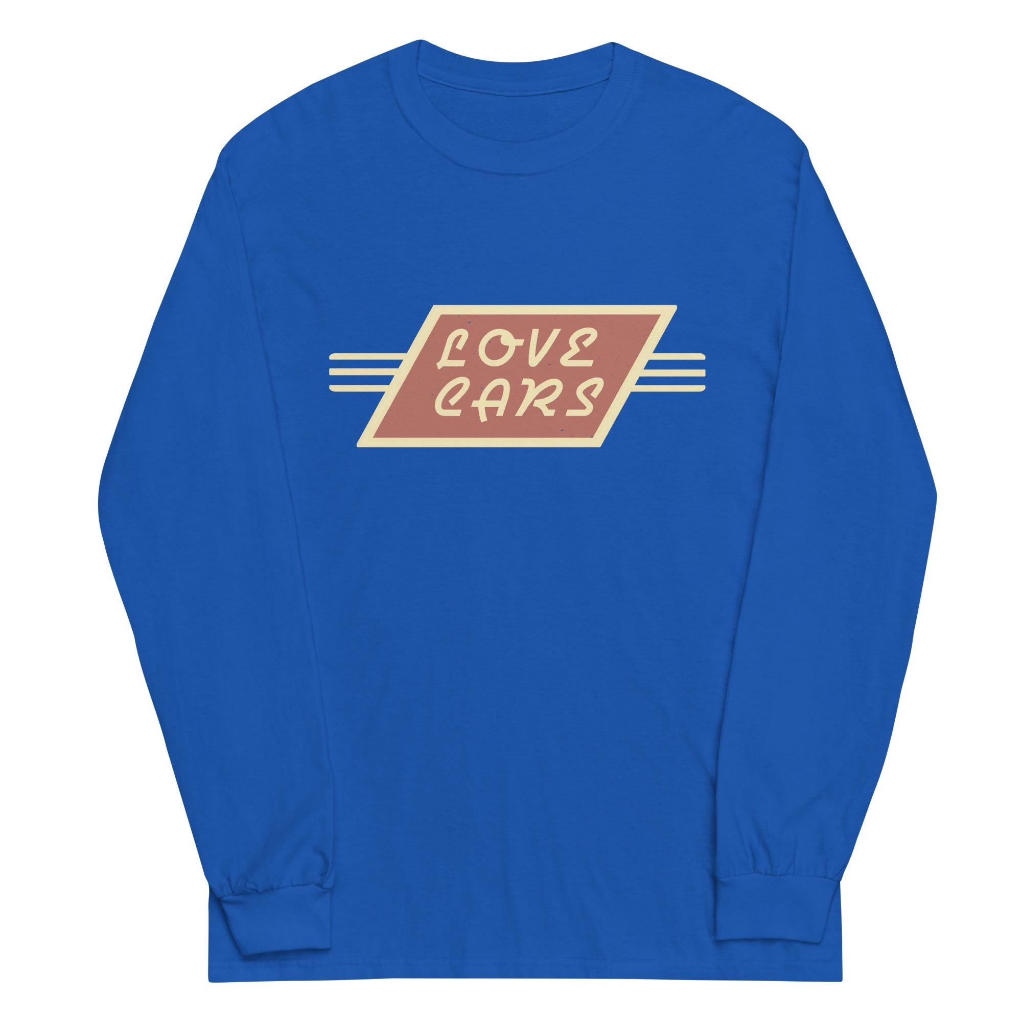 Love Cars Shirt car lover gift retro cars mens long sleeve tshirt