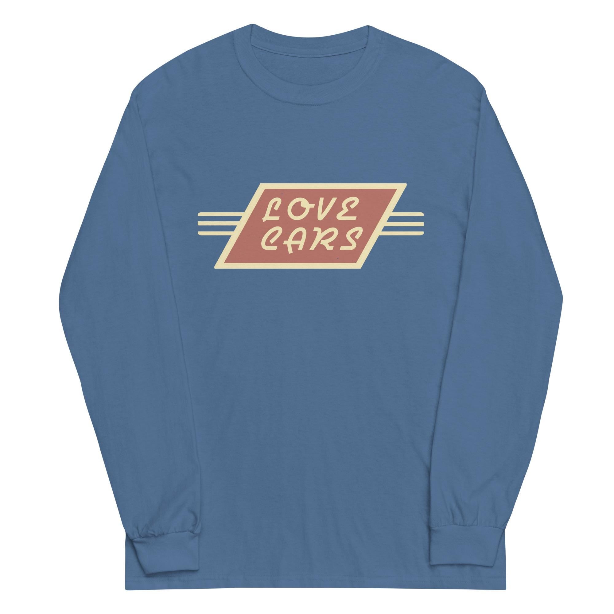 Love Cars Shirt car lover gift retro cars mens long sleeve tshirt