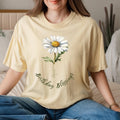 April Birthday Shirt, April Daisy Birthday tee, gift for April Birthday Comfort Colors Daisy tee