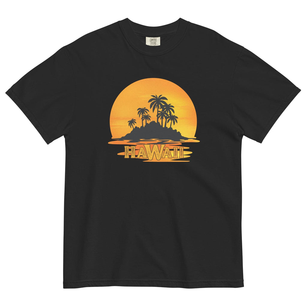 Hawaii Sunset Shirt Comfort Colors Hawaii t-shirt orange sunset tee Unisex garment-dyed t-shirt Hawaii vacation tee