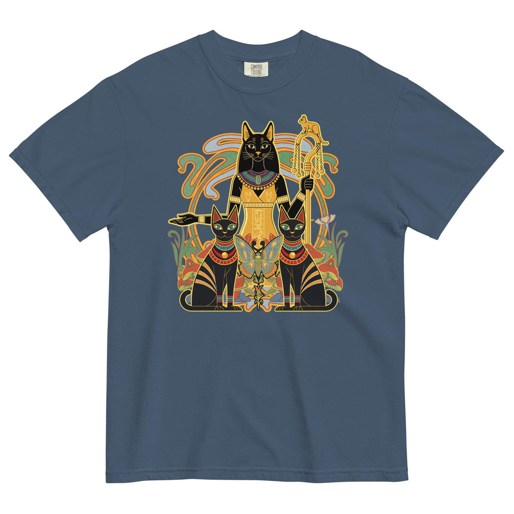 Egyptian Bastet Cat Goddess T-Shirt - Comfort Colors, Cat Lover Gift