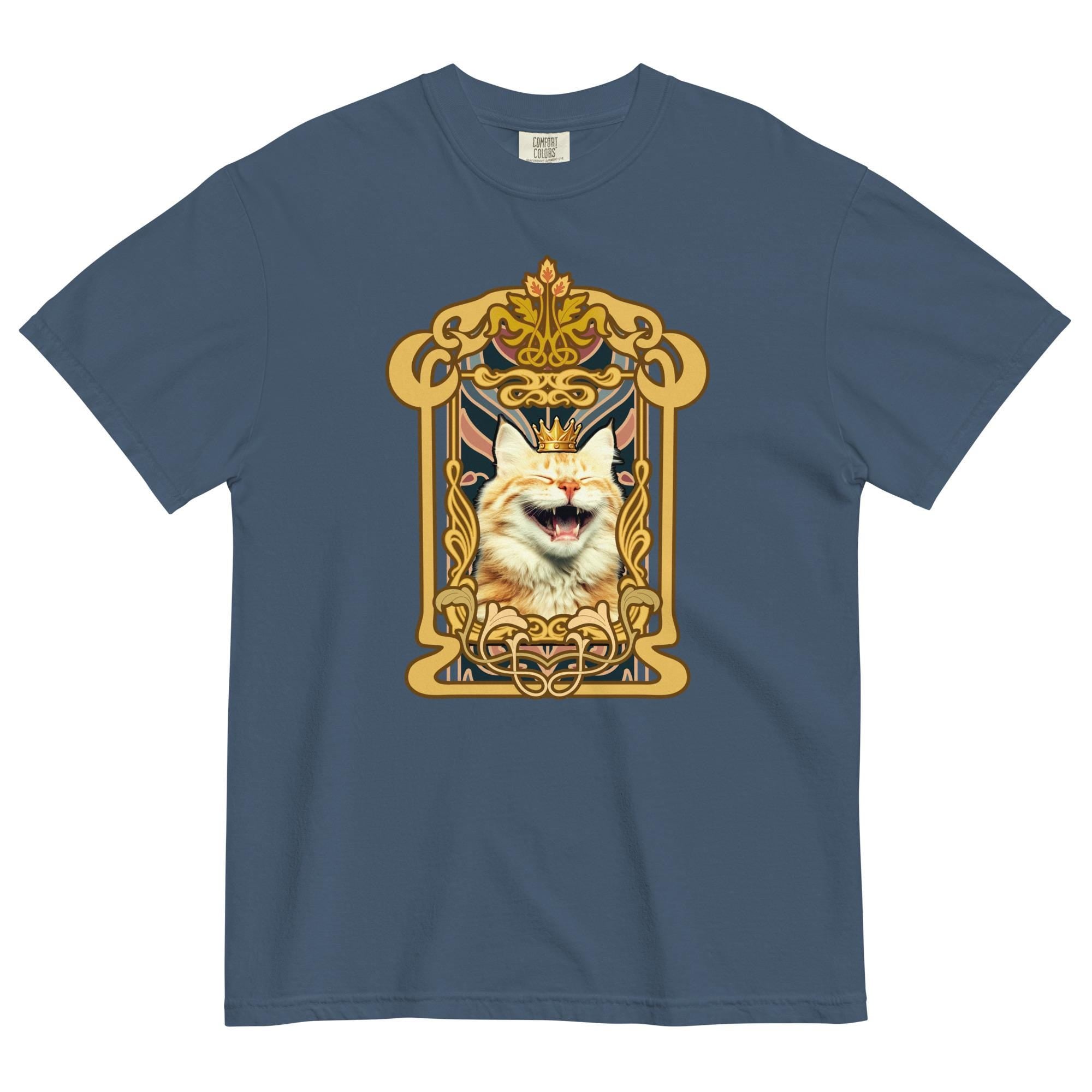 Funny Cat T-shirt Comfort Colors King of Cats shirt gift for cat lover cat owner Unisex garment-dyed heavyweight t-shirt