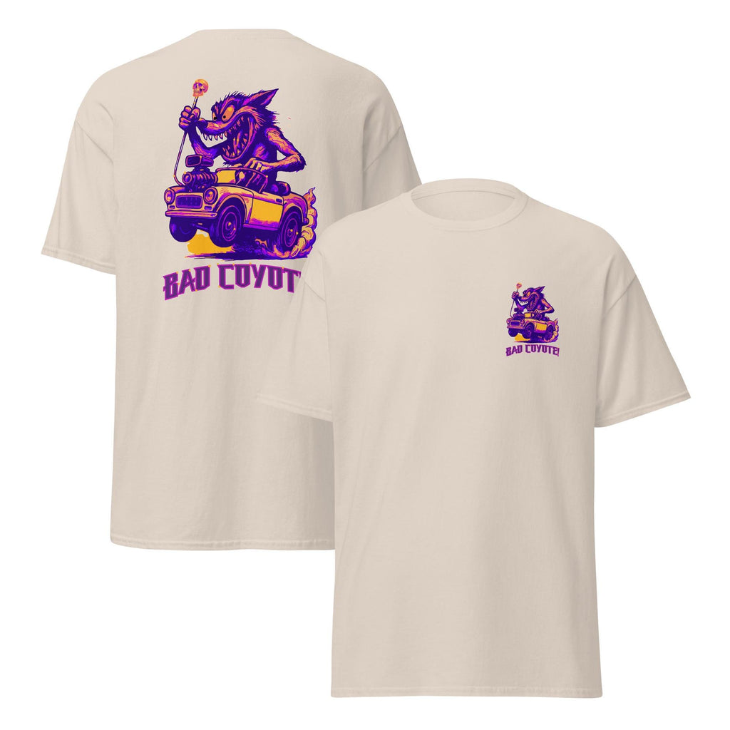 Funny Coyote Shirt Bad Coyote t-shirt front and back print cotton Unisex classic tee