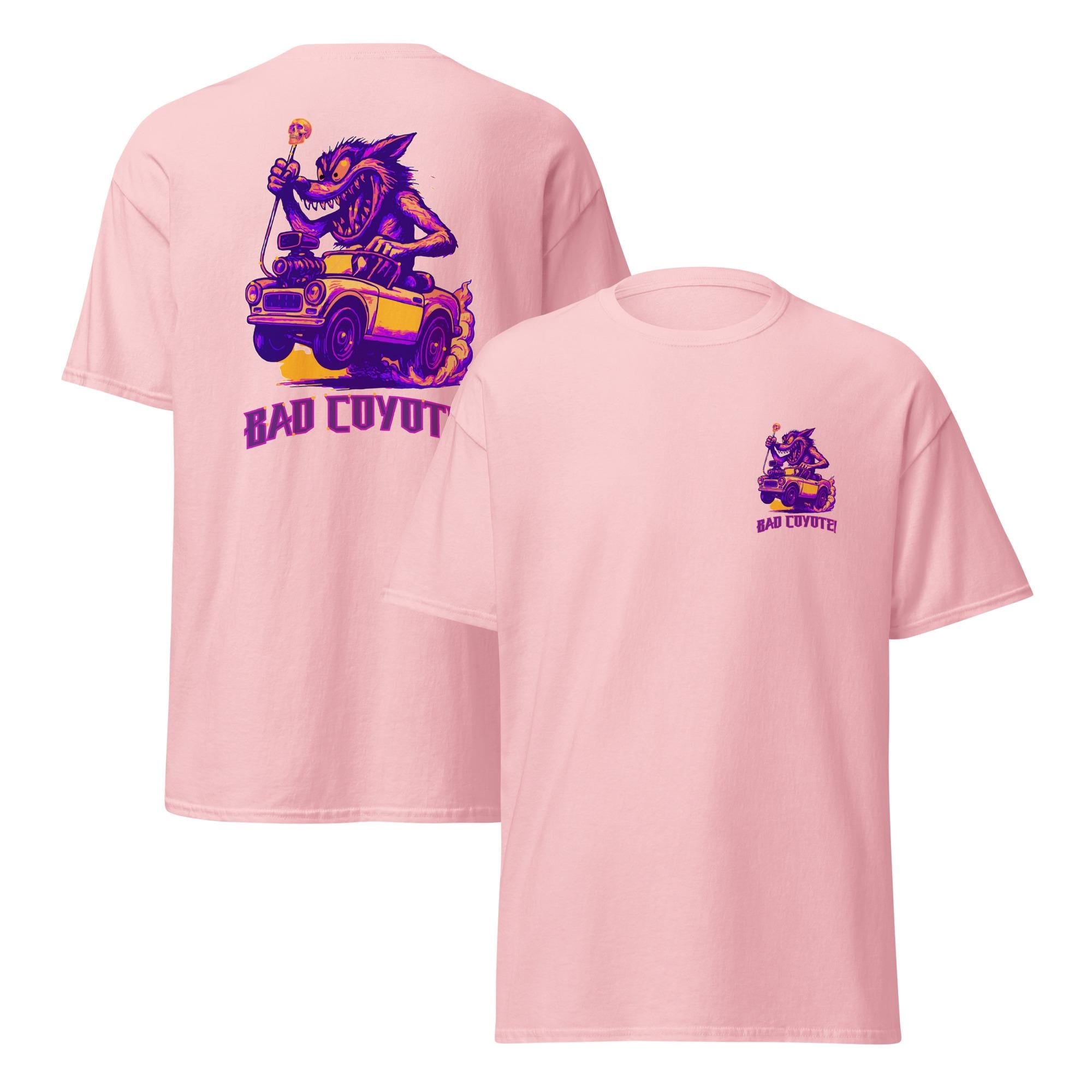 Funny Coyote Shirt Bad Coyote t-shirt front and back print cotton Unisex classic tee