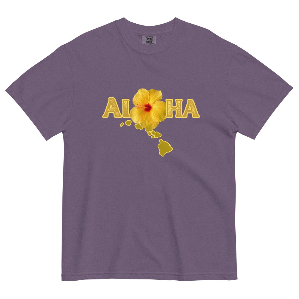 Hawaii Aloha Hibiscus shirt Comfort Colors Hibiscus flower t-shirt gift for Hawaii lover Unisex garment-dyed heavyweight t-shirt