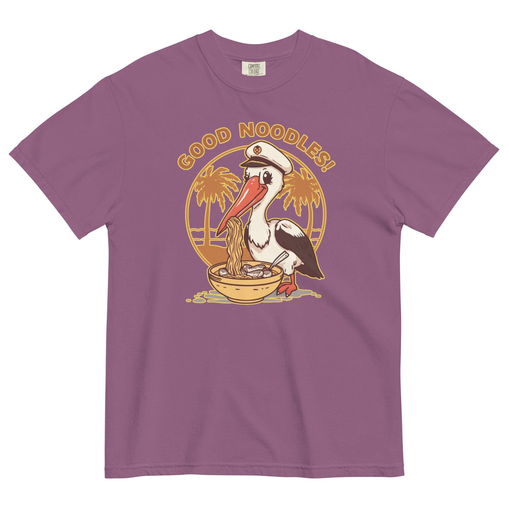 Funny Noodles Shirt Comfort Colors Bird t-shirt gift for bird lover, noodles lover gift Unisex garment-dyed heavyweight t-shirt