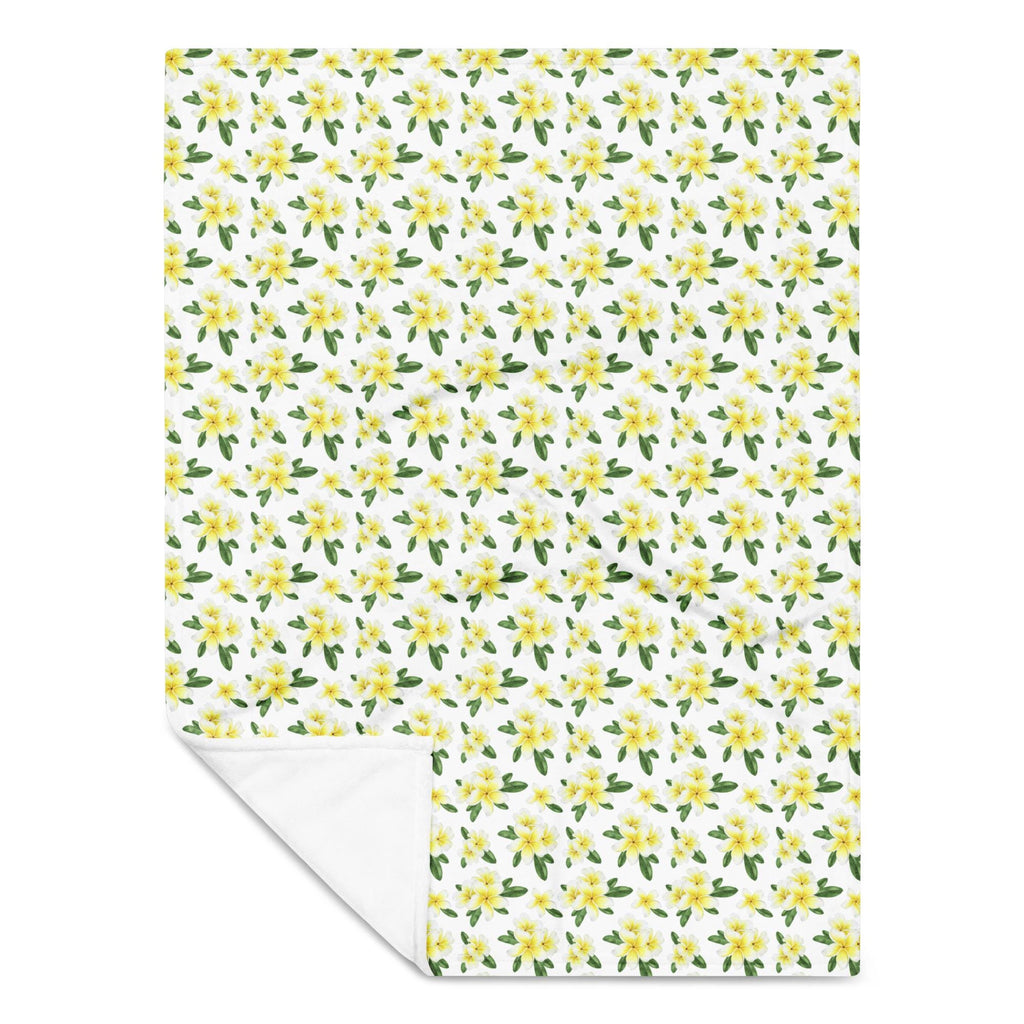 Plumeria Throw Blanket Tropical flowers throw small blanket frangipani flowers 30 x 40