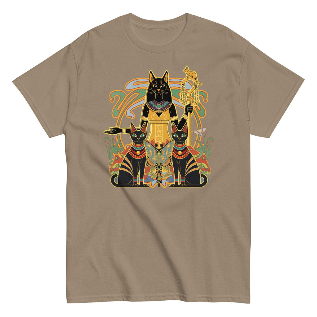 Egyptian Bastet Cat Goddess T-Shirt - Gift for Cat Lover Gildan tee
