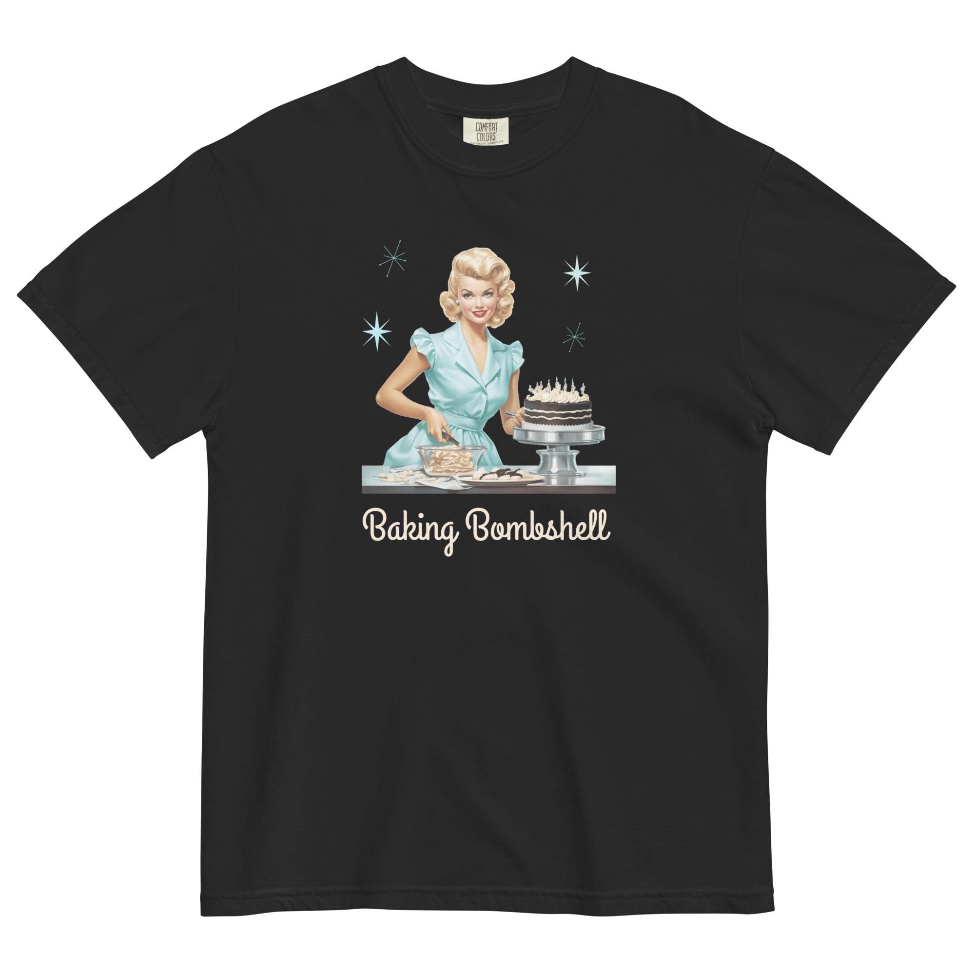 Retro 50s Housewife Shirt Comfort Colors Baking Bombshell T-shirt gift for Baker gift for wife Retro baking teert