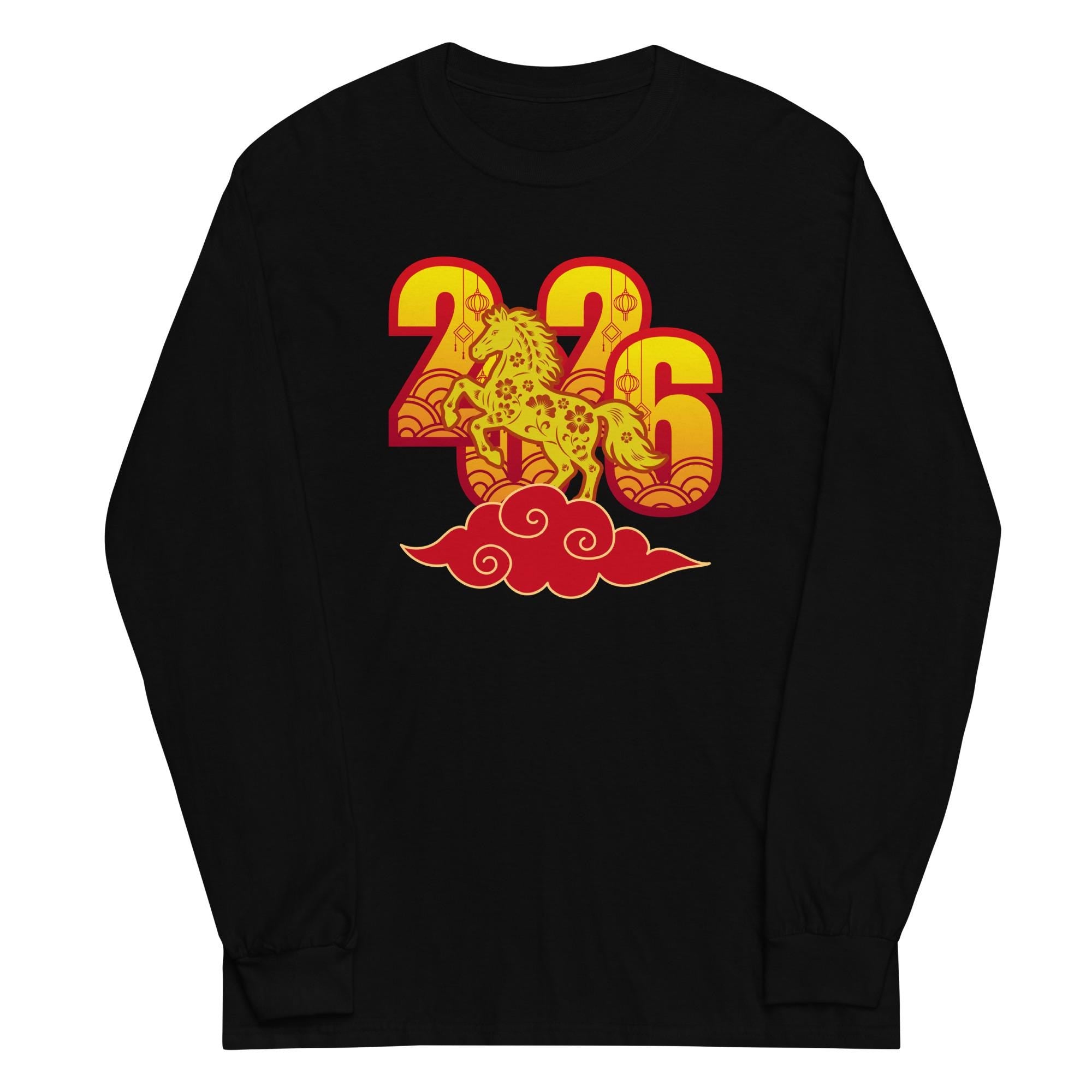 Year of the Horse 2026 Men’s Long Sleeve Shirt