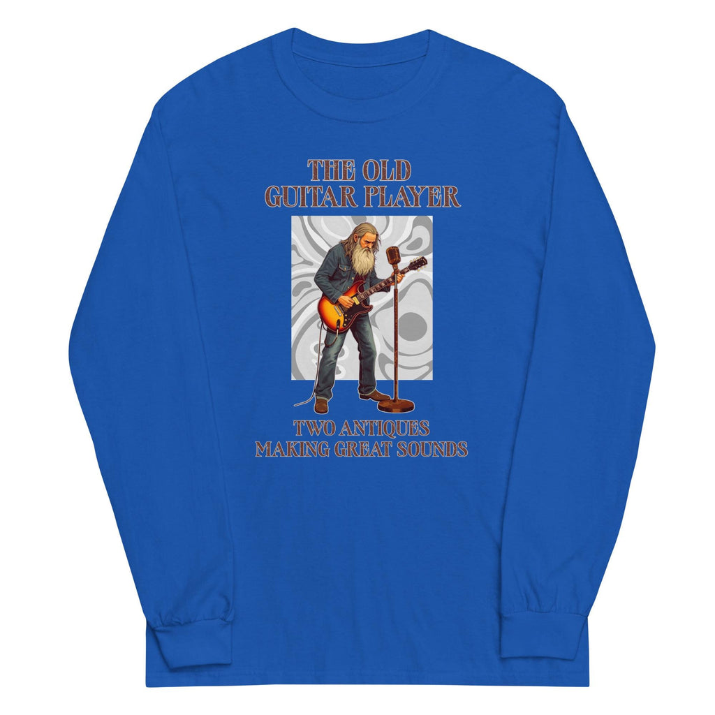 Old Guitar Players Shirt Men’s Long Sleeve Shirt guitarist t-shirt gift for retired guitar player