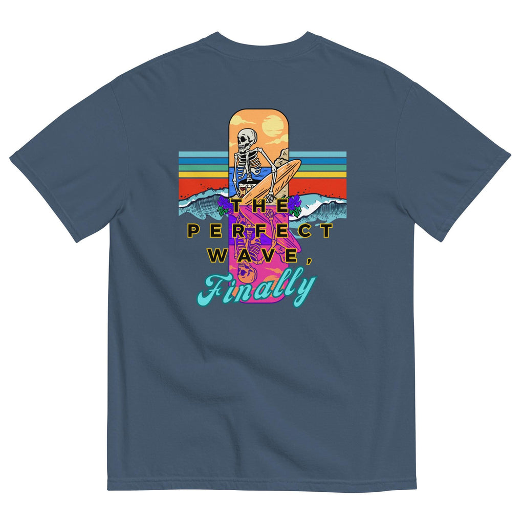 Funny Skeleton Surfer shirt, Comfort Colors Back Print summer tshirts surfing tees Gift for Surfer Unisex tees