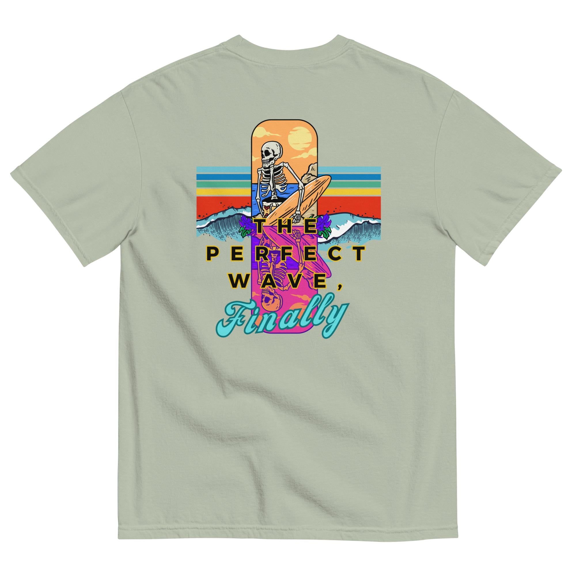 Funny Skeleton Surfer shirt, Comfort Colors Back Print summer tshirts surfing tees Gift for Surfer Unisex tees