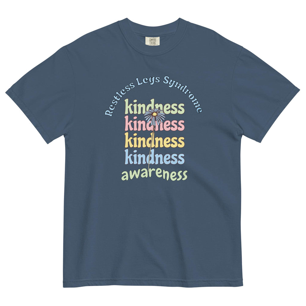 Restless Legs Syndrome Shirt Comfort Colors Kindness t-shirt RLS awareness tee Unisex garment-dyed heavyweight t-shirt