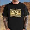 Funny UFO Sign Tshirt Area 51 tee Gildan mens cotton tee