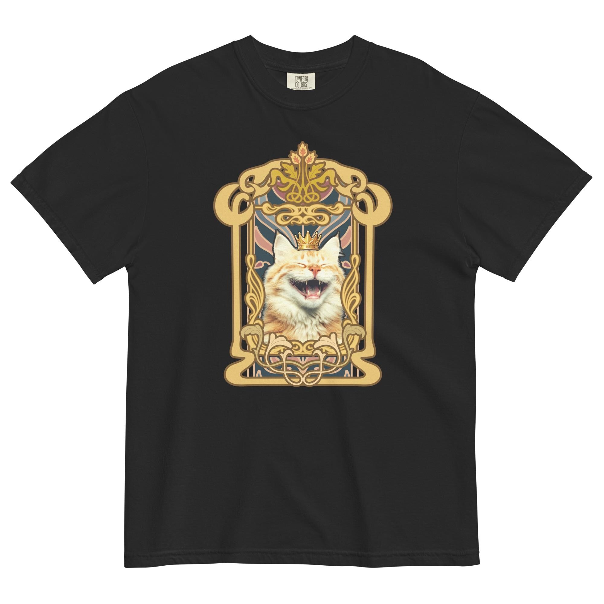 Funny Cat T-shirt Comfort Colors King of Cats shirt gift for cat lover cat owner Unisex garment-dyed heavyweight t-shirt
