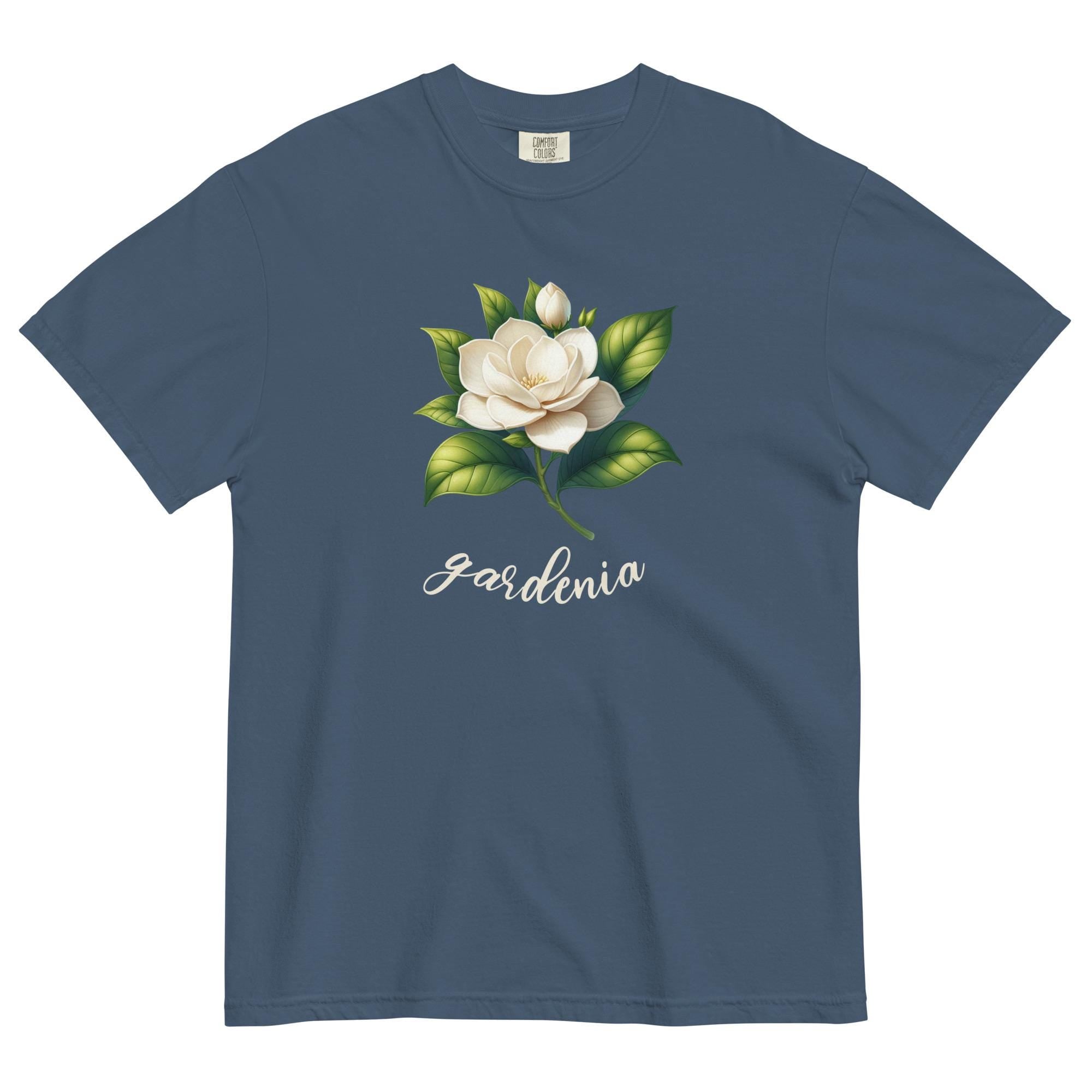 Gardenia Flower T-Shirt: Comfort Colors, Tropical Hawaiian Tee