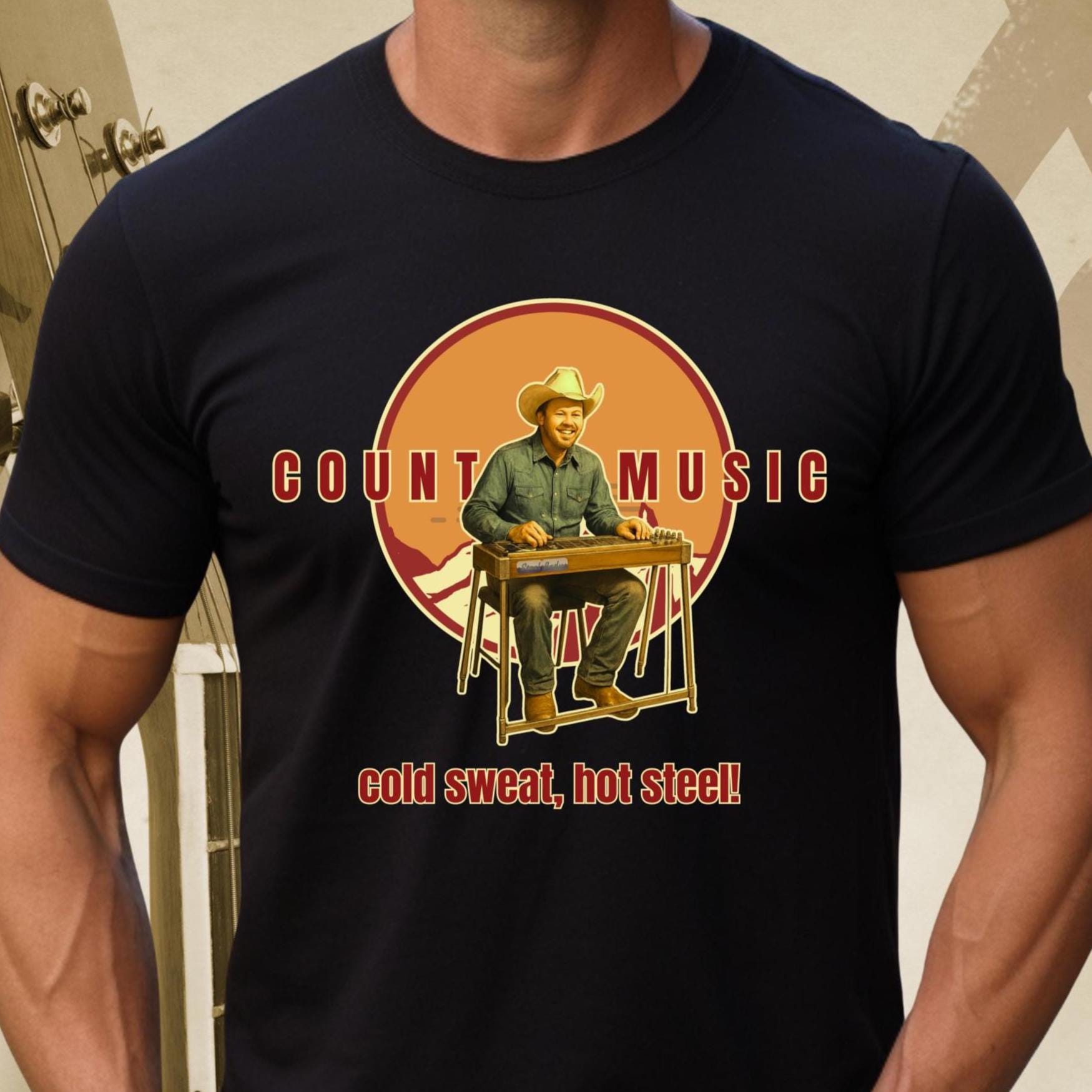 Country Music steel Shirt Music lover gift country music steel guitar t-shirt Unisex tee