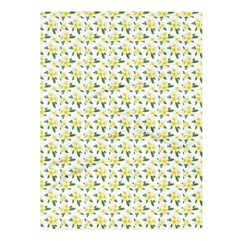 Plumeria Throw Blanket Tropical flowers throw small blanket frangipani flowers 30 x 40