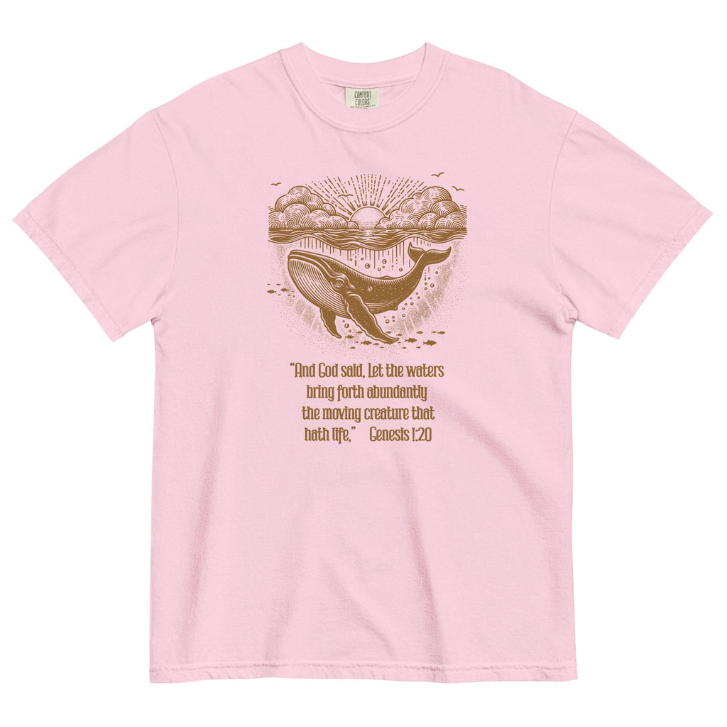 Whale Christian bible verse Genesis creation t-shirt LDS shirts Unisex tees