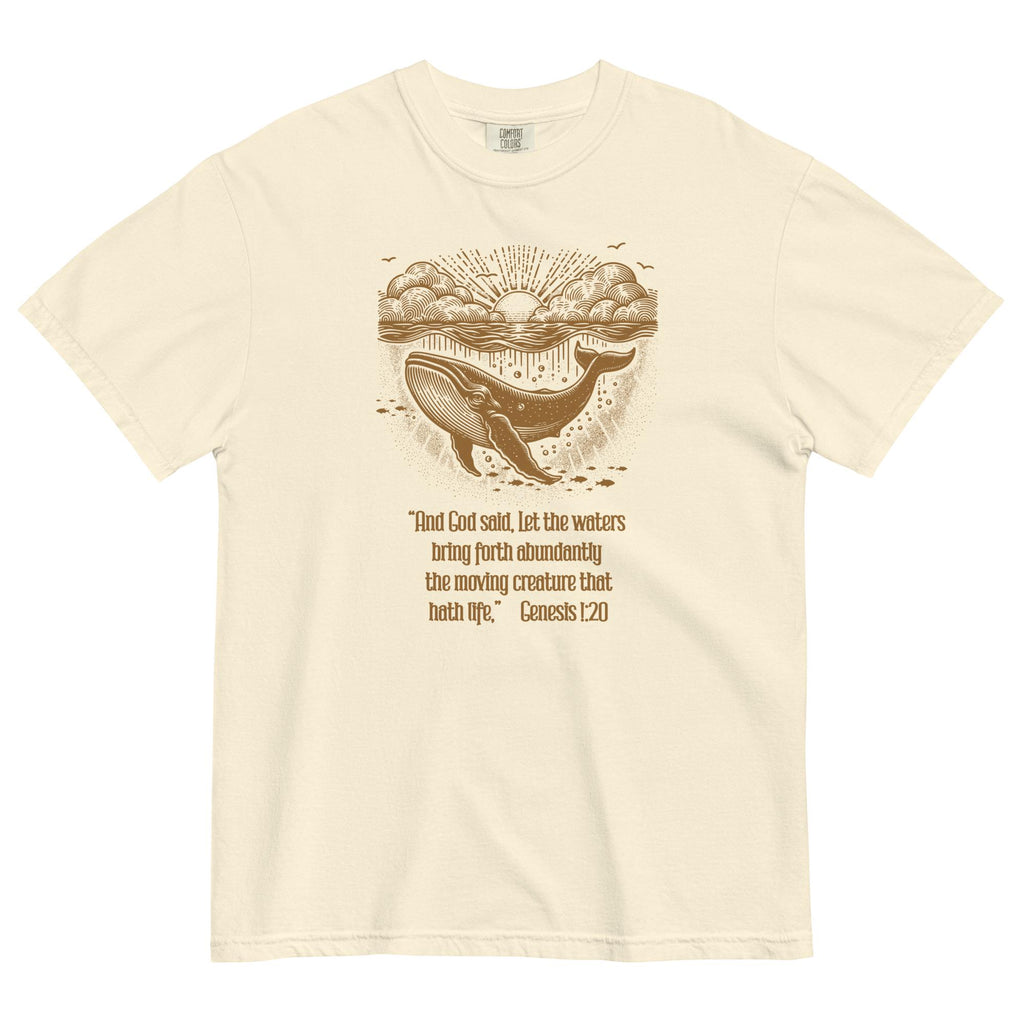 Whale Christian bible verse Genesis creation t-shirt LDS shirts Unisex tees
