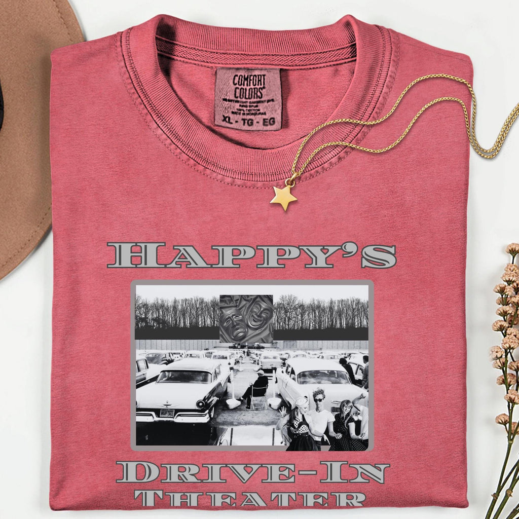 Retro Drive-In Movie Theater Shirt, Comfort Colors, Personalized Gift