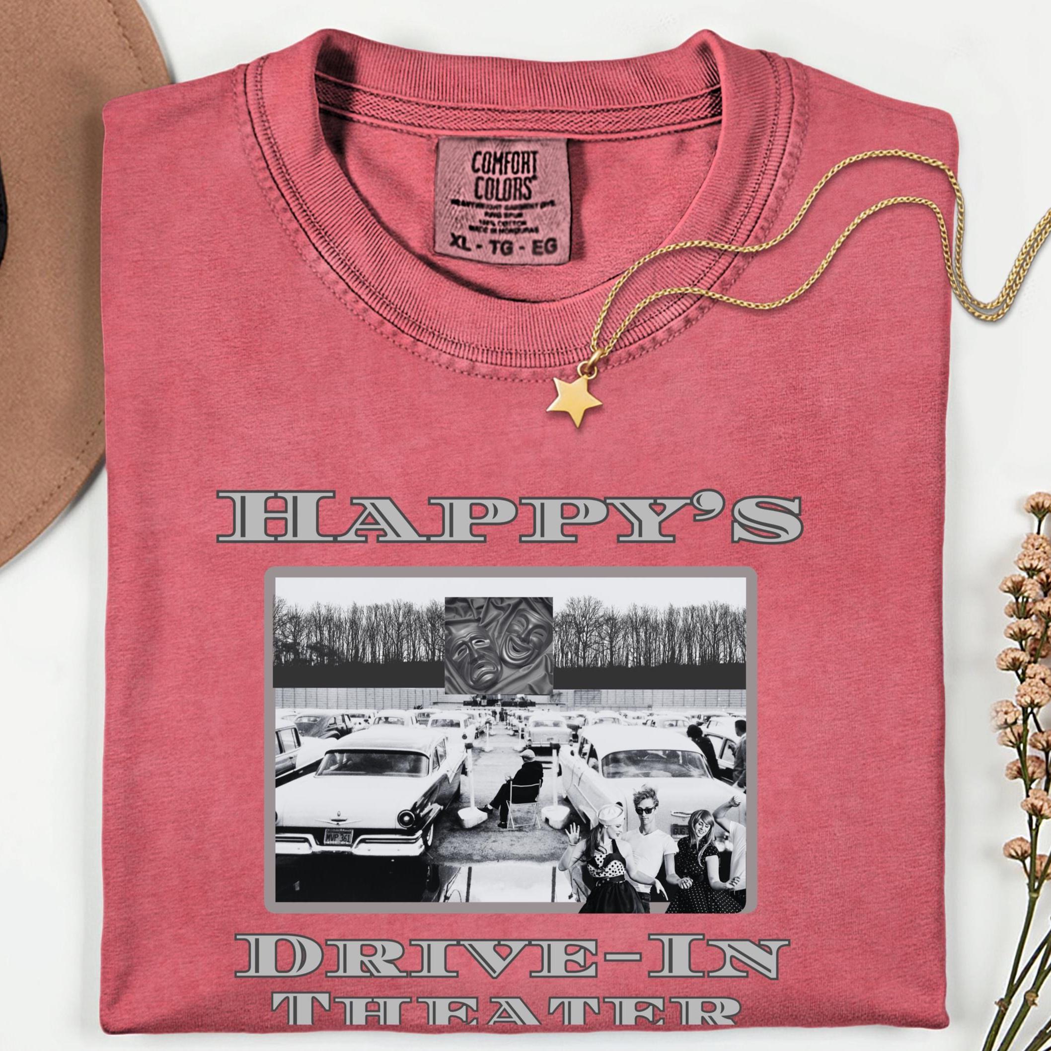 Retro Drive-In Movie Theater Shirt, Comfort Colors, Personalized Gift