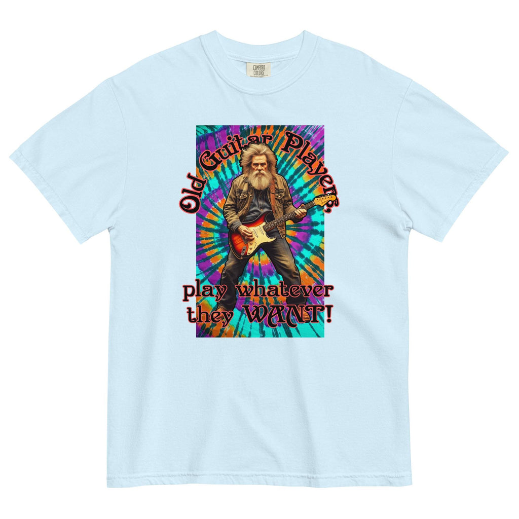 Funny Guitar Shirt Comfort Colors old guitar player tshirt gift for older guitarist, gift for Dadyed heavyweight t-shirt