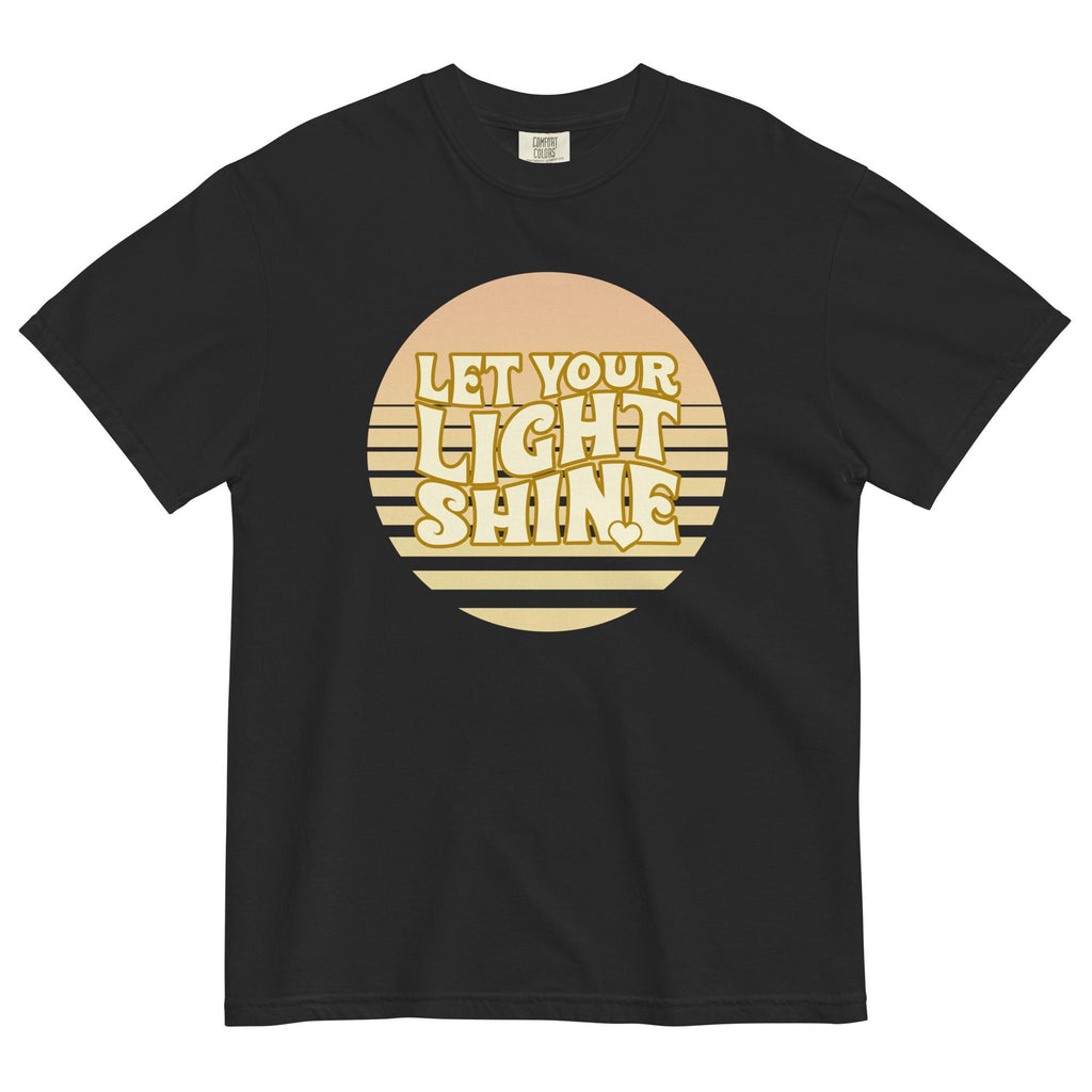 Retro Christian T-shirt Let Your Light Shine Comfort Colors tee Unisex garment-dyed heavyweight t-shirt