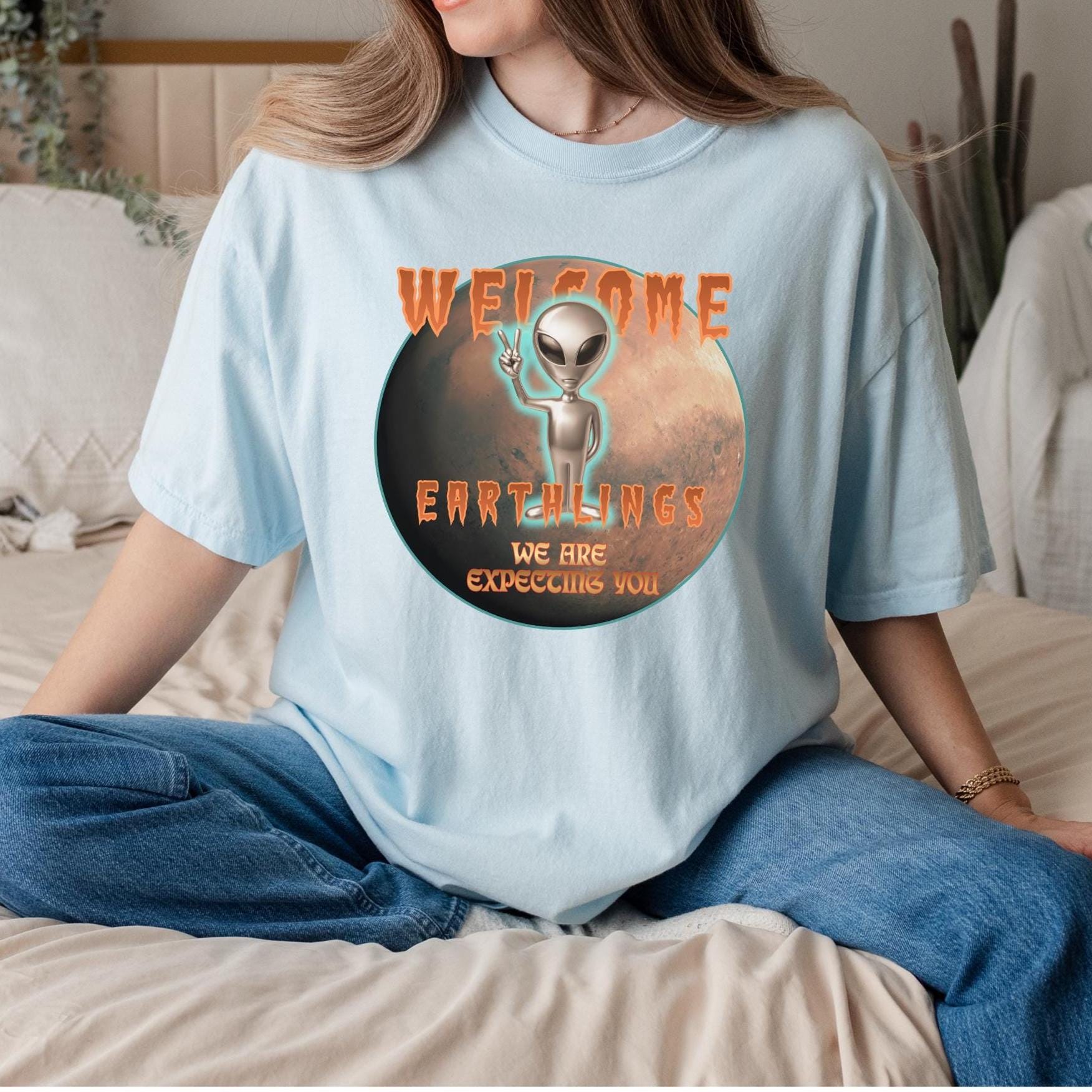 Mars Funny Shirt Comfort Colors Mars tshirt Martian Tshirt Unisex garment-dyed heavyweight t-shirt
