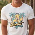 Retro Hawaii Summer T-Shirt: Feelin' Groovy Beach Tee