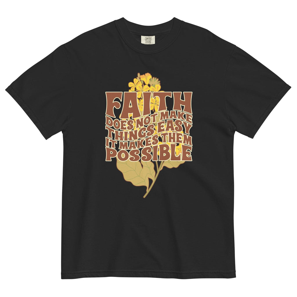 Christian Faith Shirt Comfort Colors Art Nouveau Faith Quote T-shirt Unisex garment-dyed heavyweight t-shirt