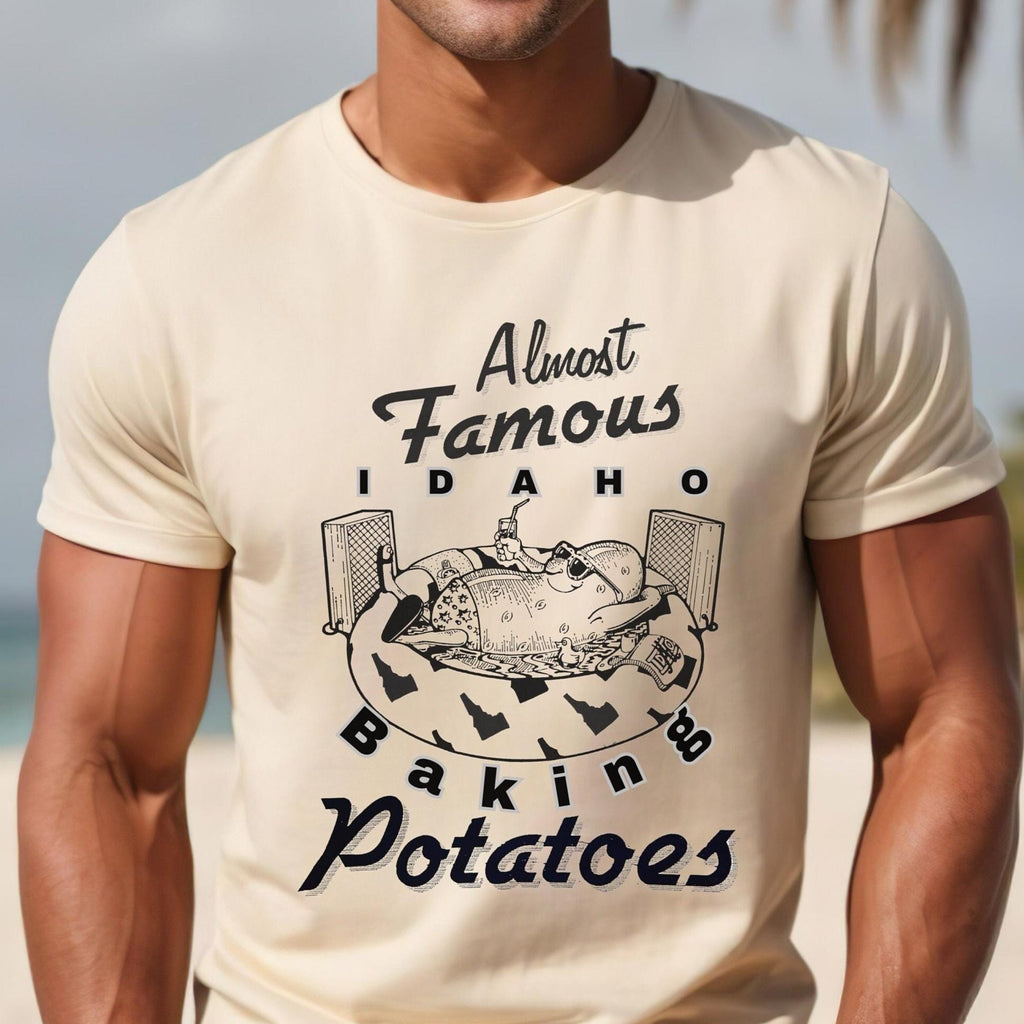 Funny Idaho Potato Shirt: Vintage Cartoon Art unisex soft tee