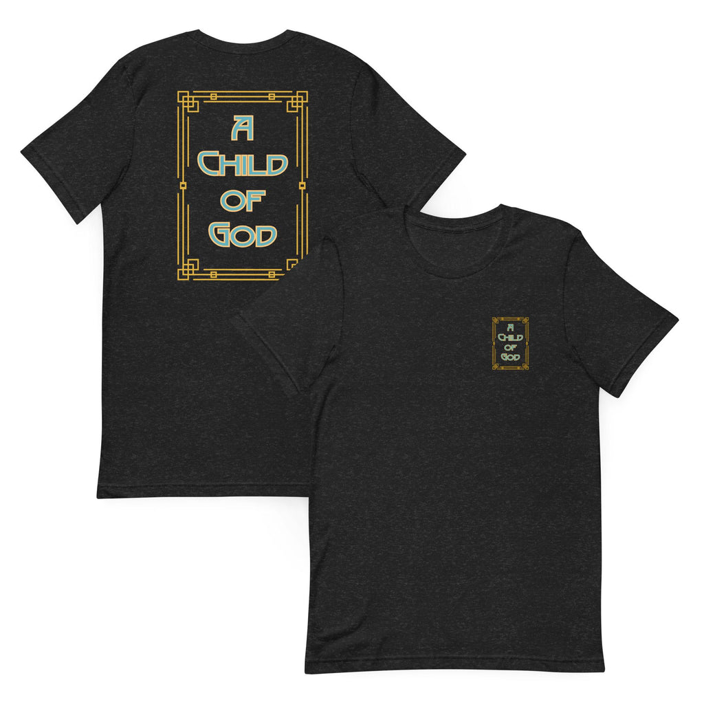 Christian back print t-shirt "Child of God" LDS tee gift for Christian LDS Unisex t-shirt