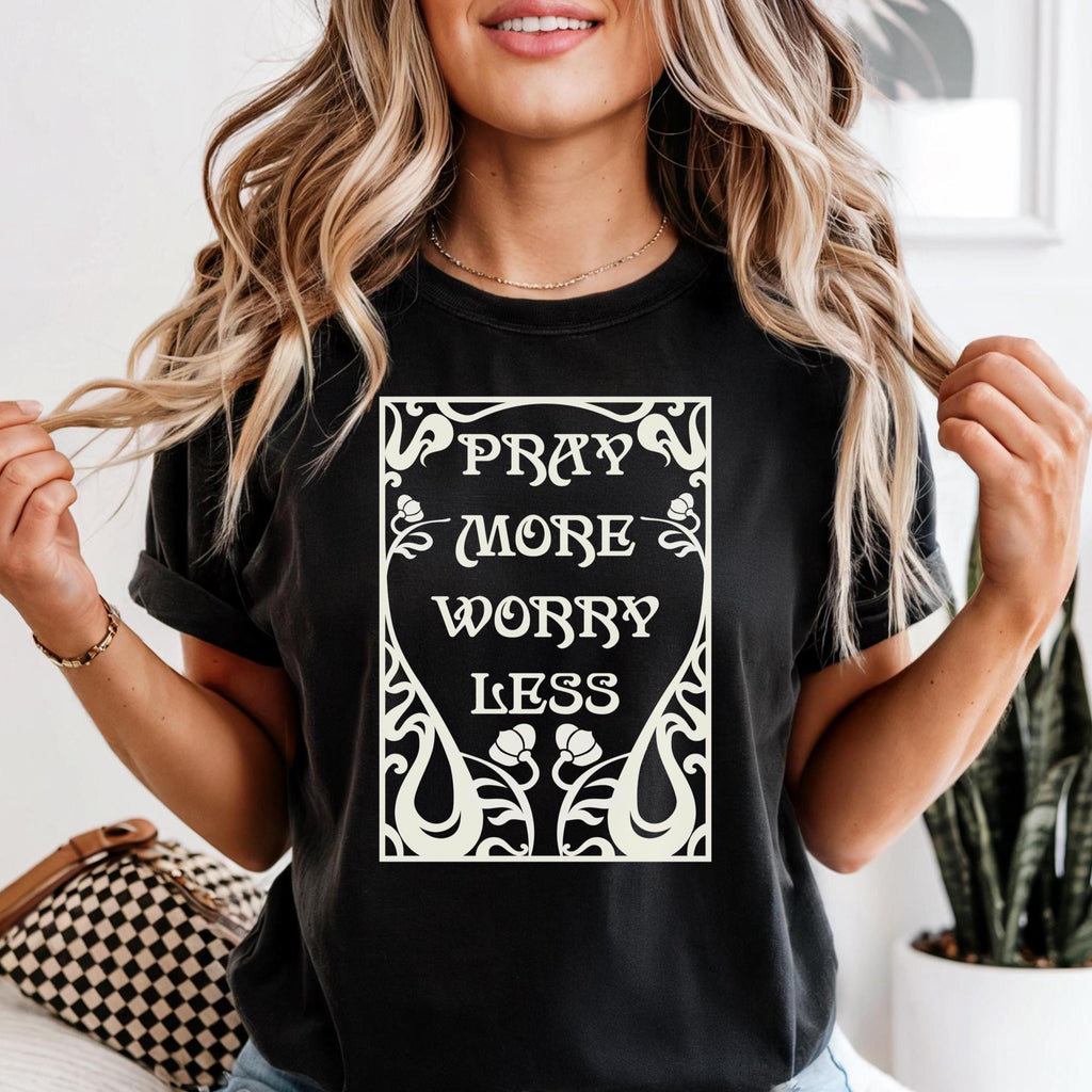 Christian Pray Shirt LDS T-shirts Prayer tees Comfort Colors Unisex garment-dyed heavyweight t-shirt