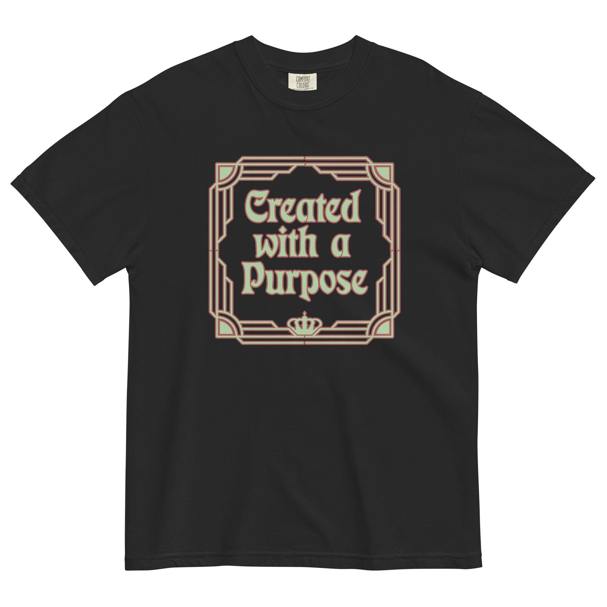 Christian Inspirational Shirt Created with a purpose t-shirt LDS shirts Comfort Colors gift for Christian t-shirt