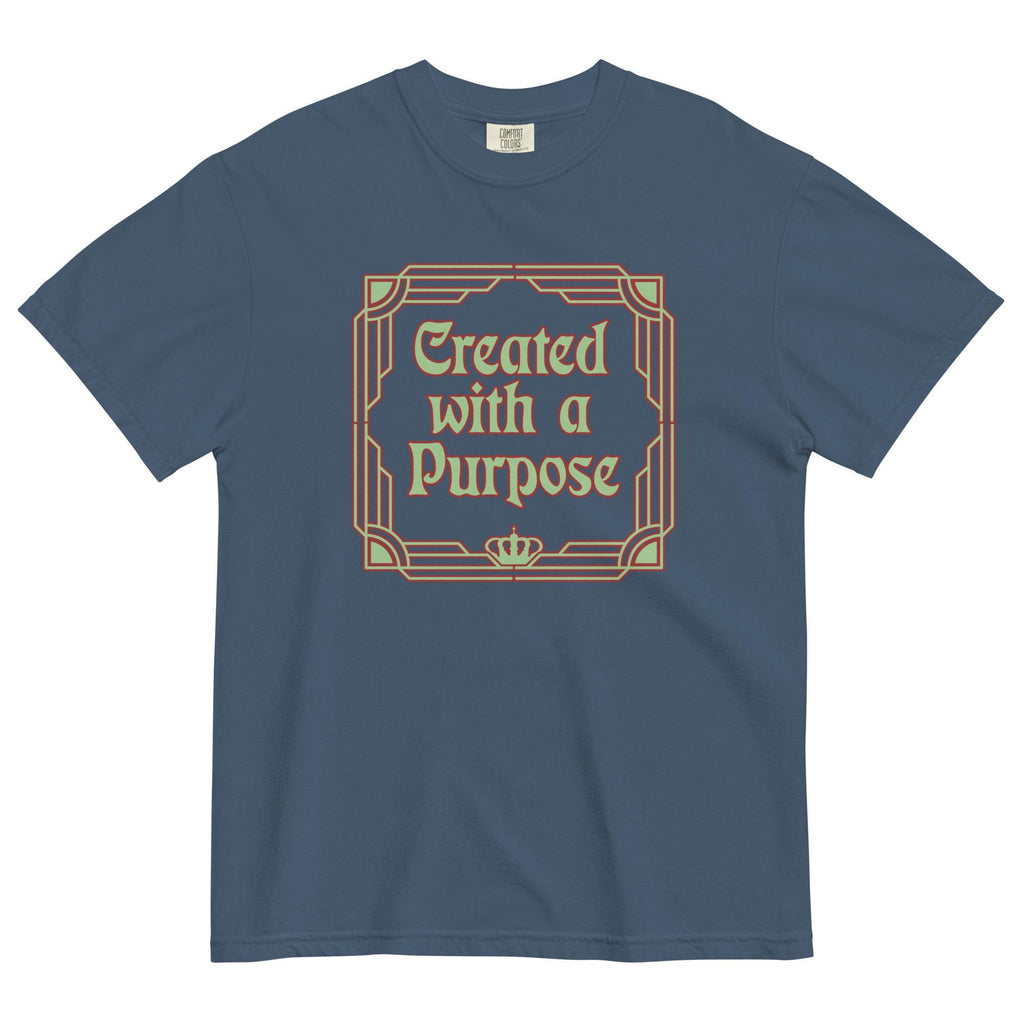 Christian Inspirational Shirt Created with a purpose t-shirt LDS shirts Comfort Colors gift for Christian t-shirt