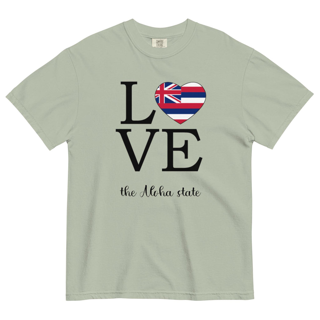 Hawaii Aloha State Shirt Comfort Colors Love the Aloha State Tshirt Hawaiian flag tee