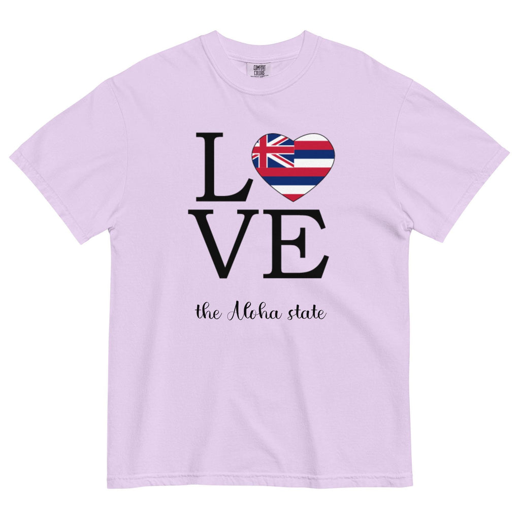 Hawaii Aloha State Shirt Comfort Colors Love the Aloha State Tshirt Hawaiian flag tee