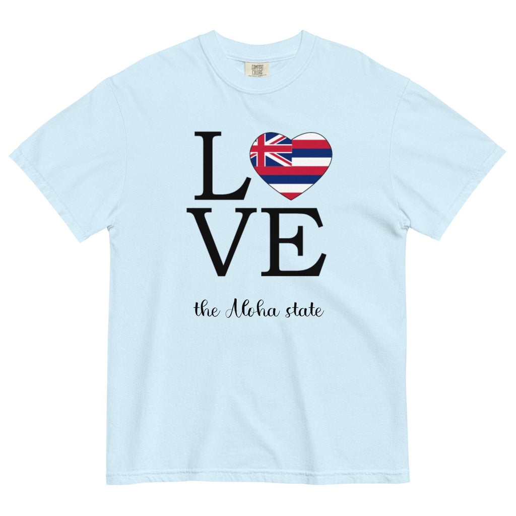 Hawaii Aloha State Shirt Comfort Colors Love the Aloha State Tshirt Hawaiian flag tee