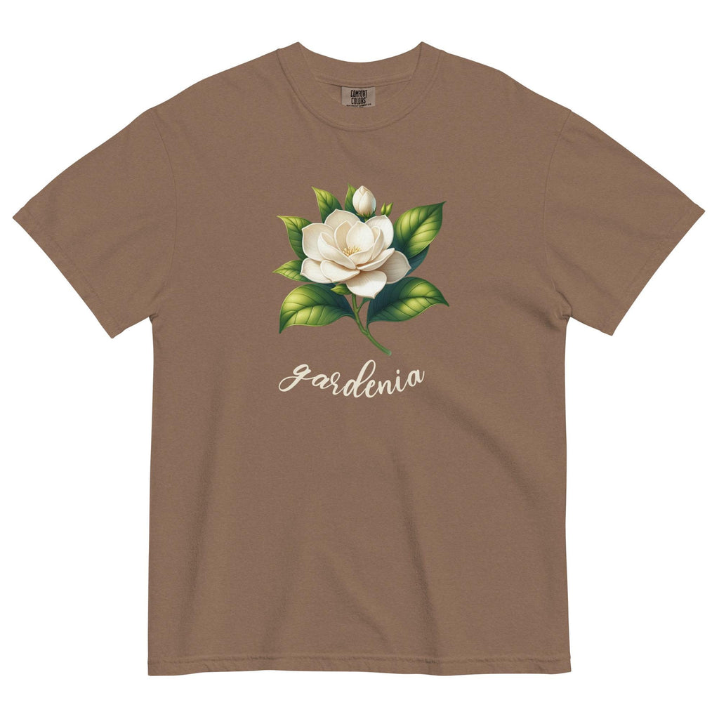 Gardenia Flower T-Shirt: Comfort Colors, Tropical Hawaiian Tee