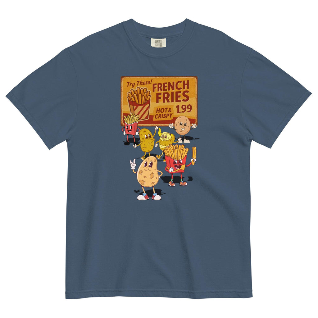 Retro Potato T-shirt funny french fries tee Comfort Colors potato gift for foodie, potato lover gift Unisex garment-dyed heavyweight t-shirt