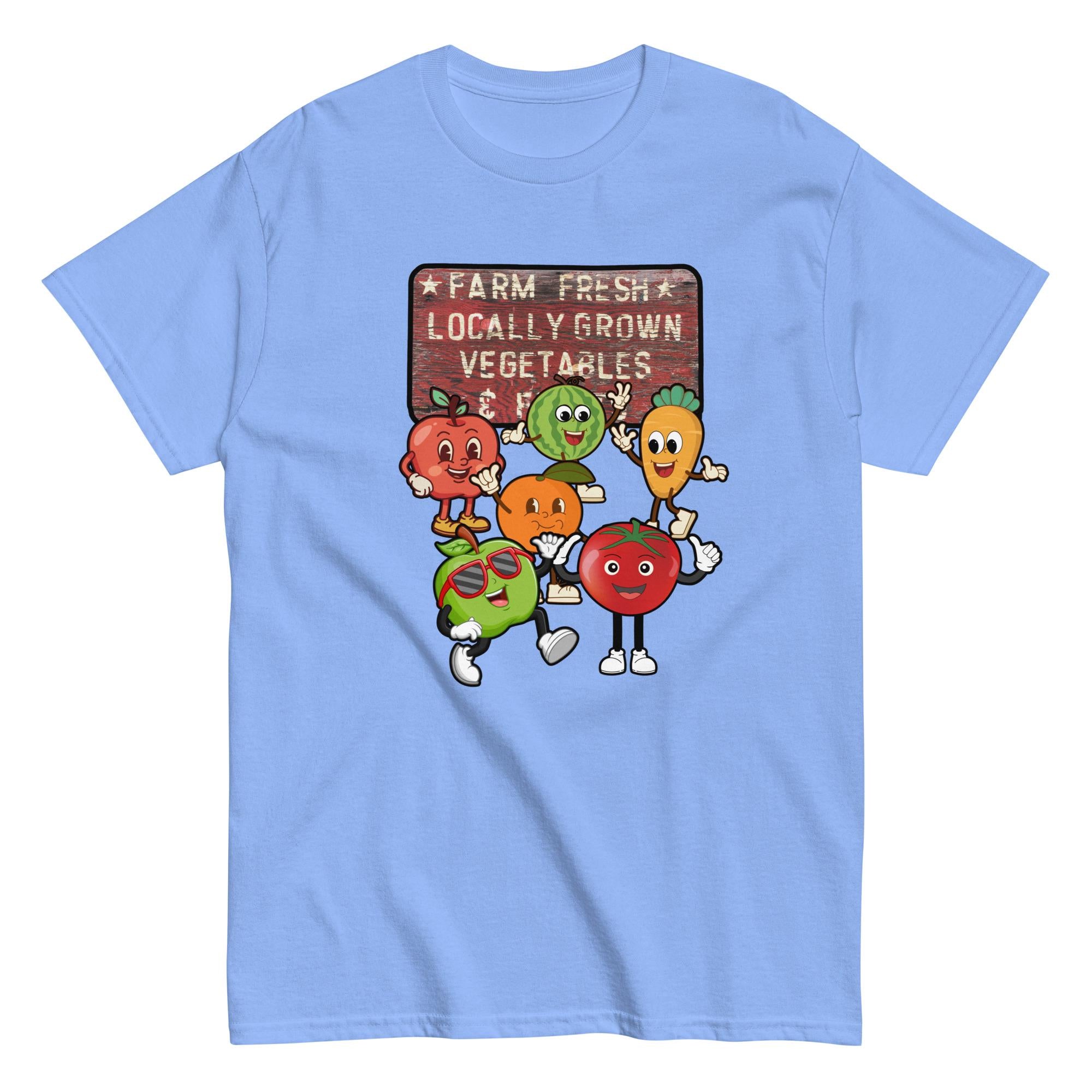Farm Fresh T-Shirt Fruits and Veges shirt gift for Vegetarian gift for gardener locally grown vegetables Unisex tee