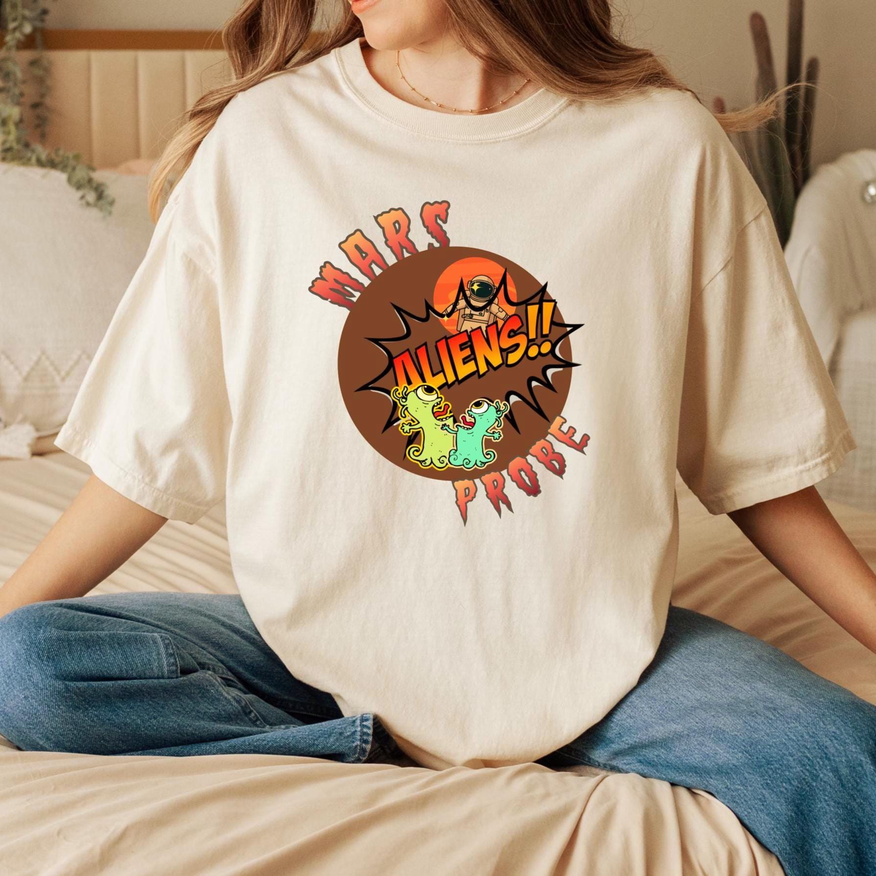 Funny Mars Shirt Comfort Colors Mars Aliens Tshirt gift for Mars lover gift for aliens lover heavyweight t-shirt