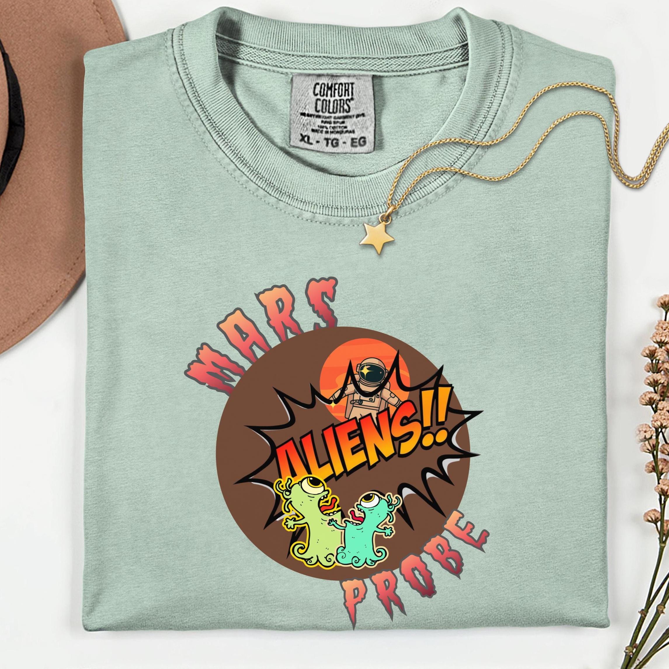 Funny Mars Shirt Comfort Colors Mars Aliens Tshirt gift for Mars lover gift for aliens lover heavyweight t-shirt
