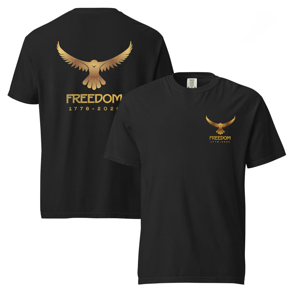 Freedom 2026 Eagle Shirt Comfort Colors minimalist back print Eagle T-Shirt Americas birthday Unisex garment-dyed heavyweight t-shirt