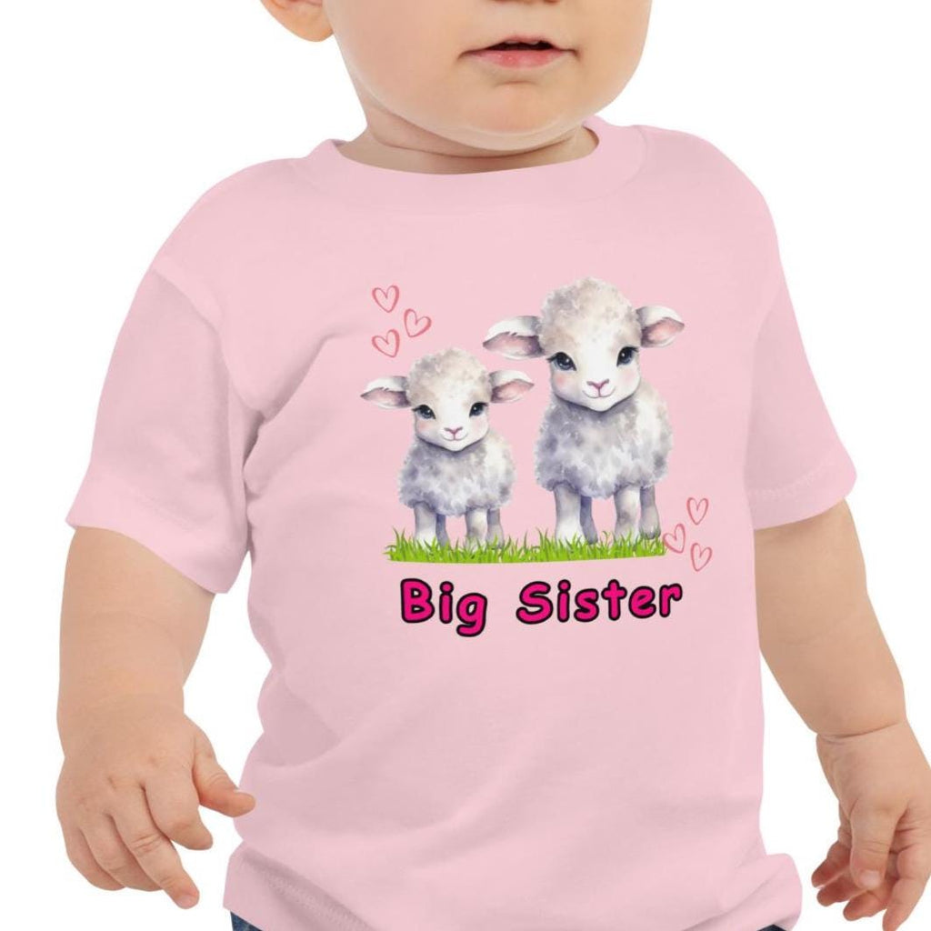 Big Sister Lambs Tee: Matching Sister Shirts