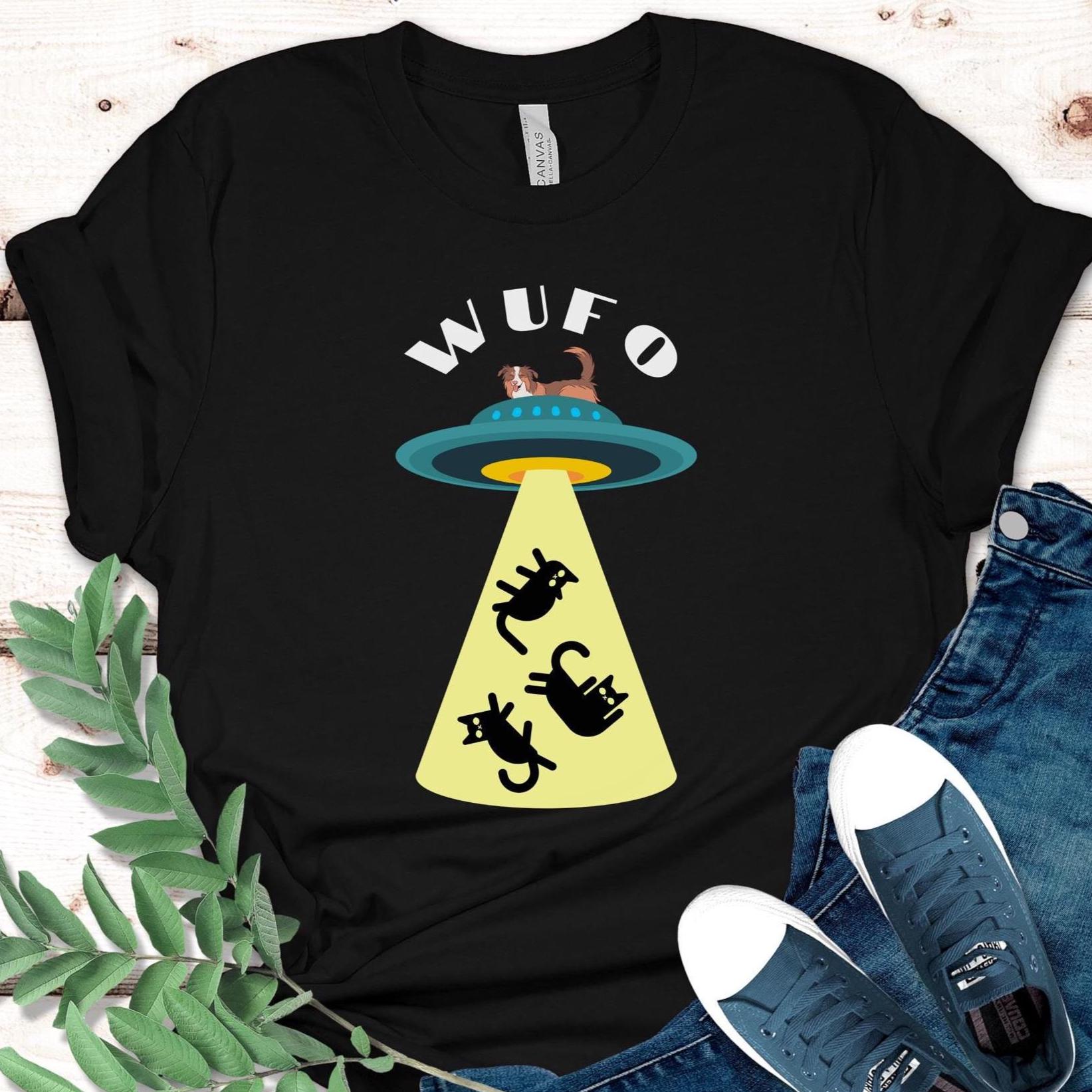 Funny Dog UFO T-shirt, Gift for Dog Lovers