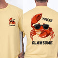 Funny Crab Comfort Colors T-Shirt: You're Clawsome Valentine's Gift